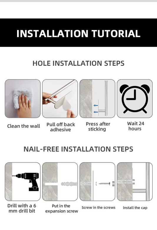 Organize Your Kitchen & Bathroom Wall Mounted Paper Holder