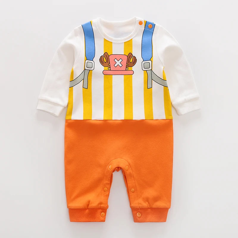 Anime Cape Style Baby Romper – Long Sleeve Cotton Bodysuit