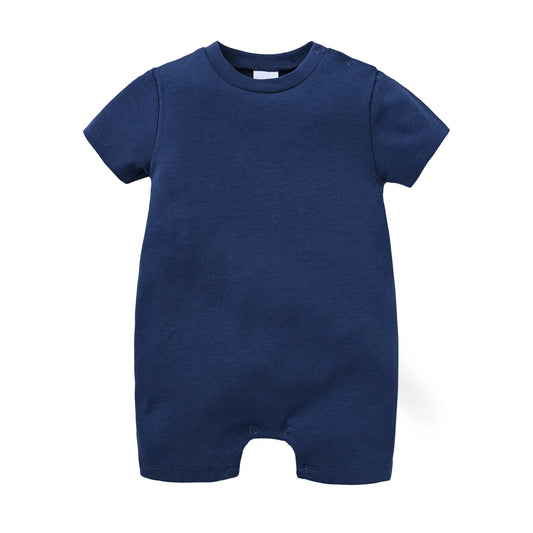 Newborn Cotton Baby Romper Set – Solid Unisex Onesies (1/3/4PCS)