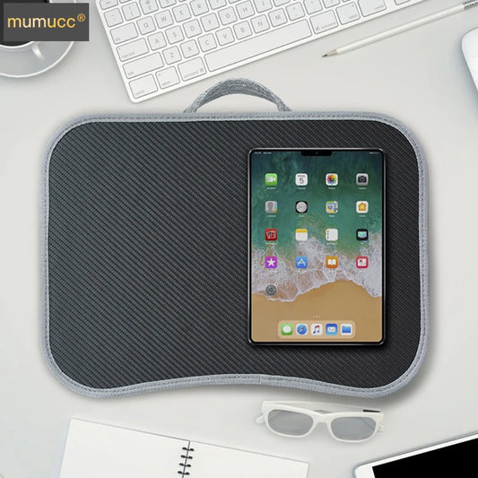 Multifunctional Laptop Desk with Cushion – Portable Lap Table with Mouse Pad