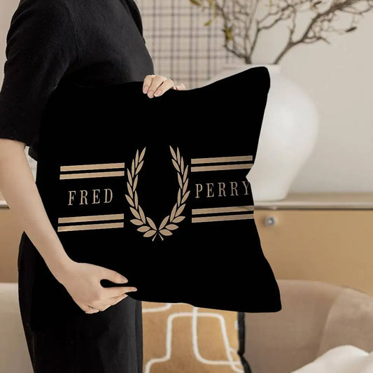 Fred Perry Logo Cushion Cover – Stylish Sofa Throw Pillowcase for Home Décor