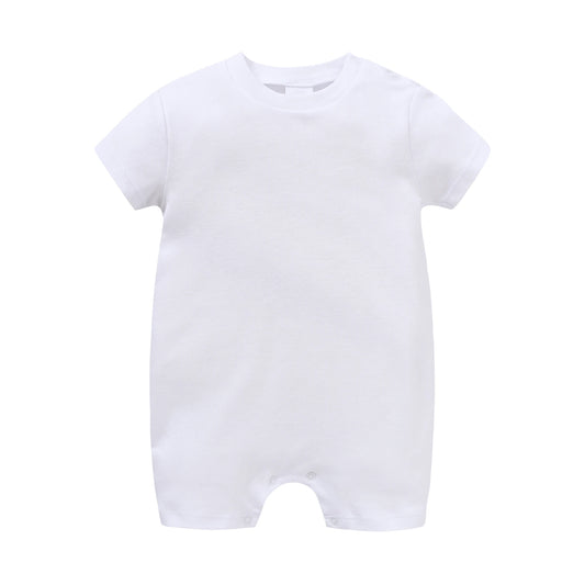 Newborn Cotton Baby Romper Set – Solid Unisex Onesies (1/3/4PCS)