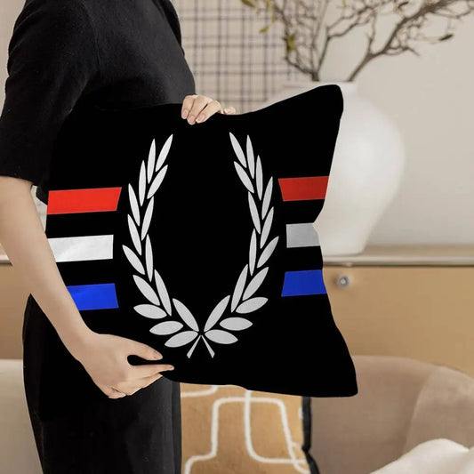 Fred Perry Logo Cushion Cover – Stylish Sofa Throw Pillowcase for Home Décor