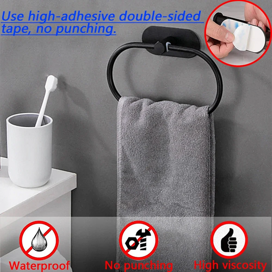 Self-Adhesive Bathroom Towel Holder