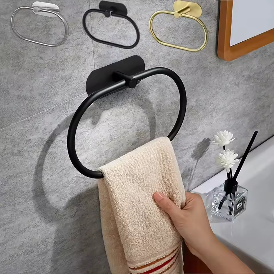 Self-Adhesive Bathroom Towel Holder