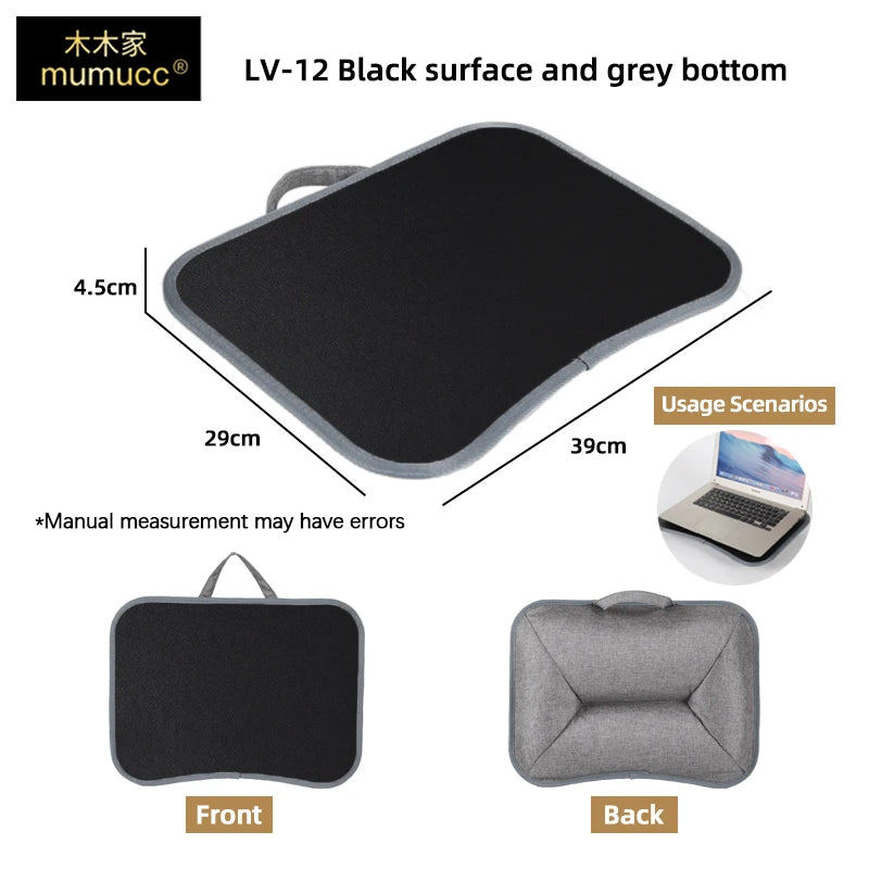 Multifunctional Laptop Desk with Cushion – Portable Lap Table with Mouse Pad