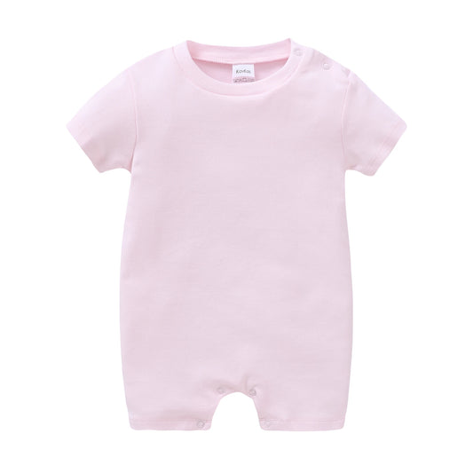 Newborn Cotton Baby Romper Set – Solid Unisex Onesies (1/3/4PCS)