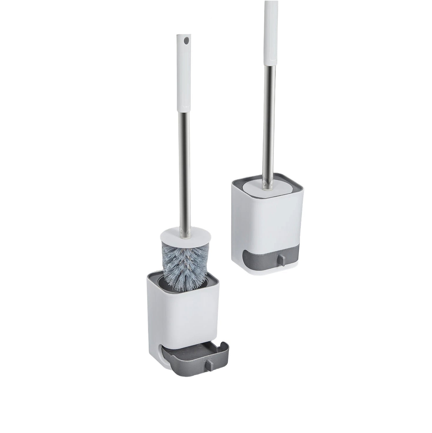 Long Handle Plastic Toilet Brush with Drainable Base Cleaning Brush