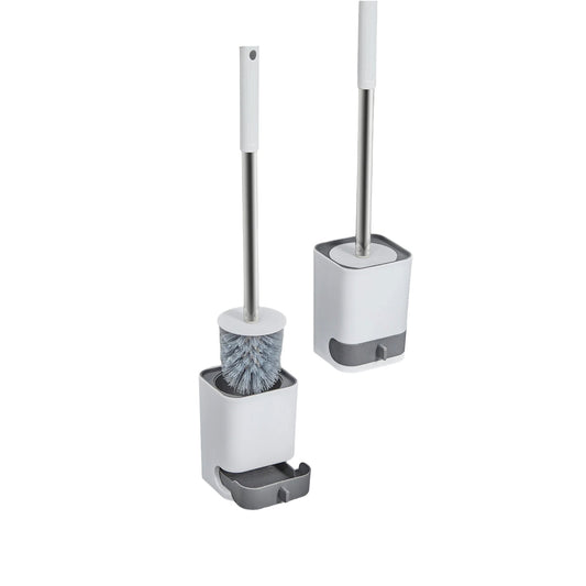 Long Handle Plastic Toilet Brush with Drainable Base Cleaning Brush