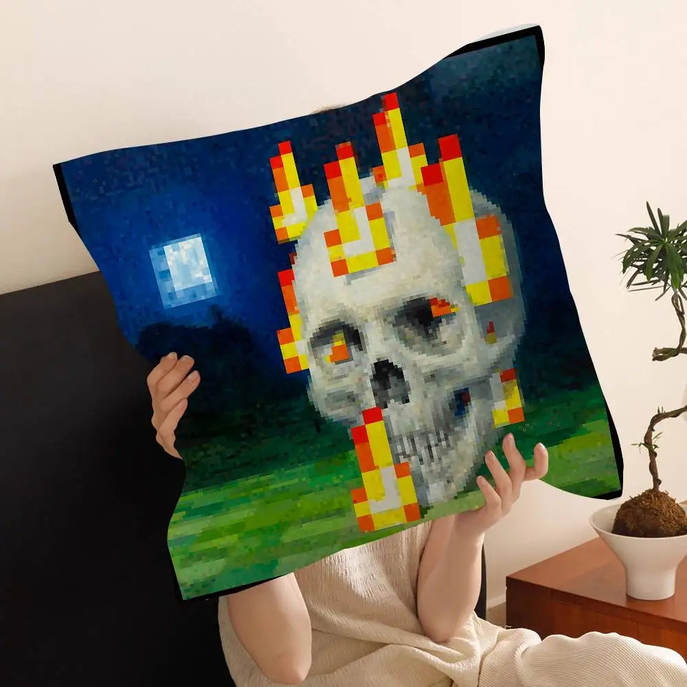M-Mosaic Farmhouse Cushion Cover – Decorative Throw Pillow Cover for Couch & Home Décor
