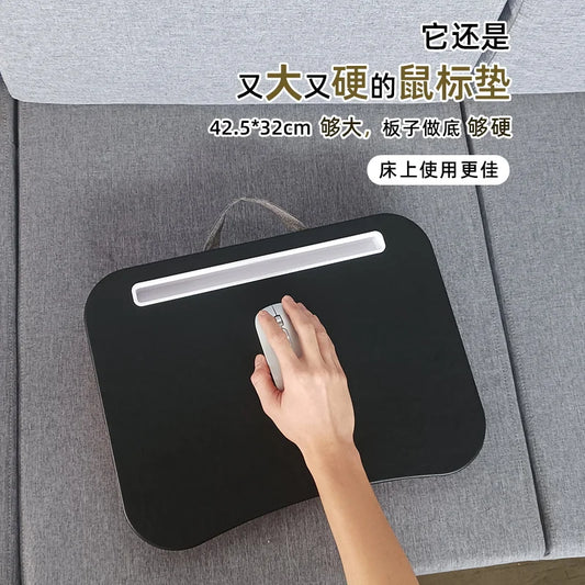Multifunctional Laptop Desk with Cushion – Portable Lap Table with Mouse Pad