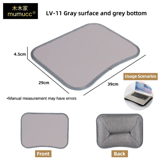 Multifunctional Laptop Desk with Cushion – Portable Lap Table with Mouse Pad