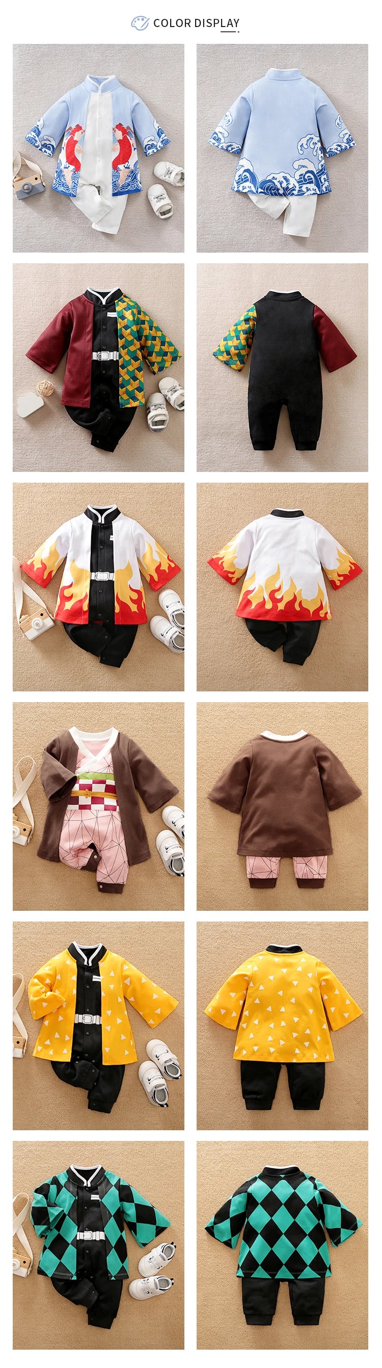 Anime Cape Style Baby Romper – Long Sleeve Cotton Bodysuit