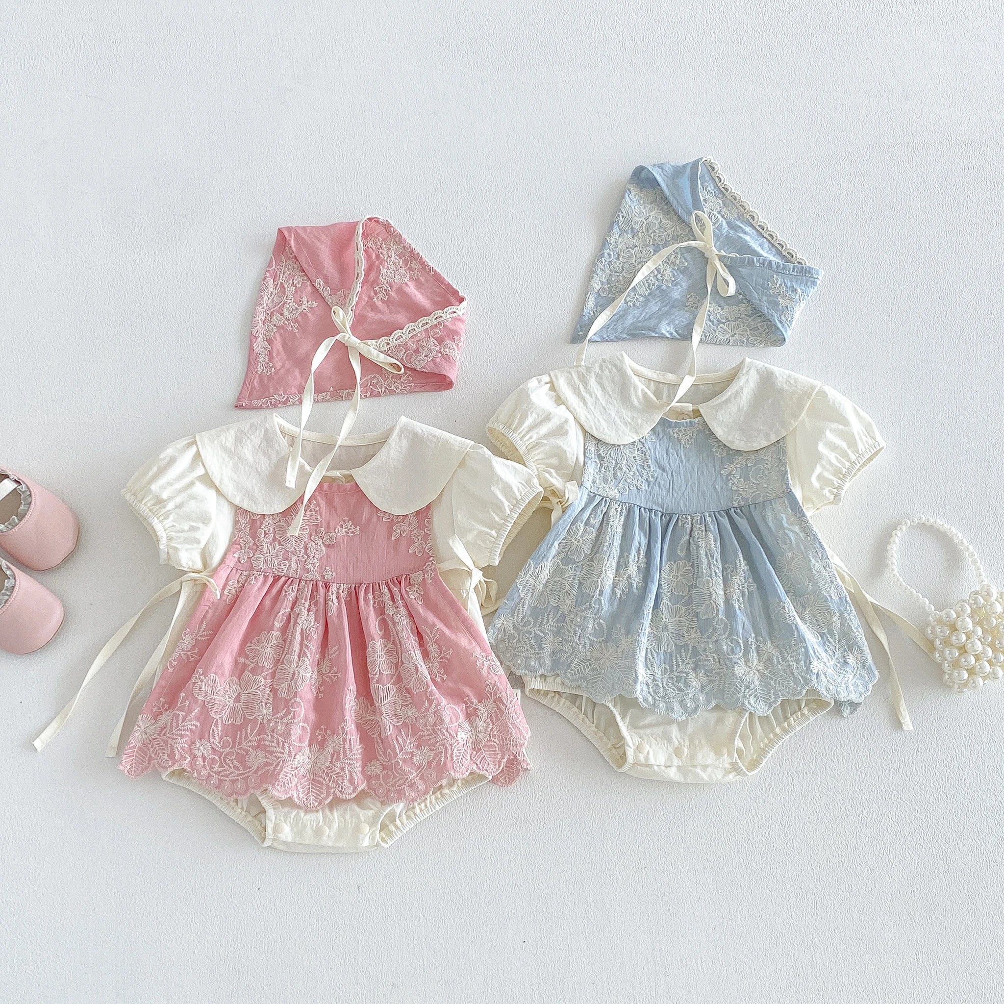 Baby Princess Romper Dress – Long Sleeve Swaddle Style Jumpsuit for Girls
