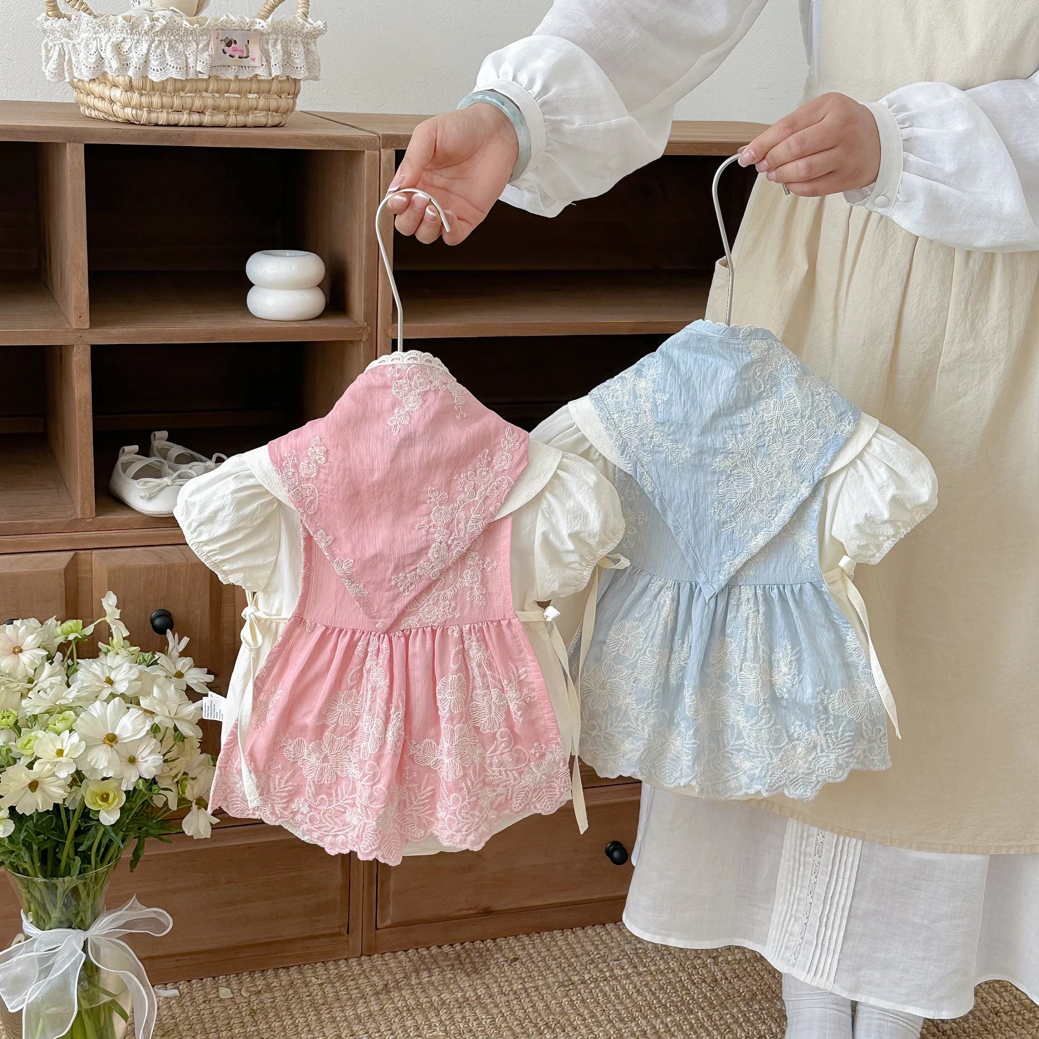 Baby Princess Romper Dress – Long Sleeve Swaddle Style Jumpsuit for Girls