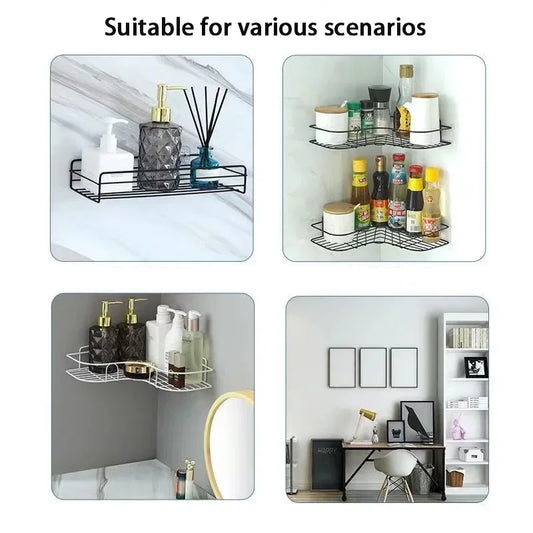 Maximize Space Bathroom Floating Wall Shelf Organizer & Kitchen Storage