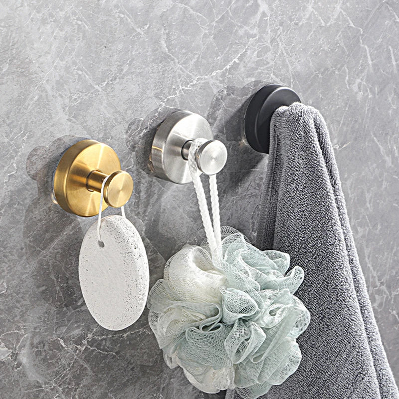 (2PCS) Suction Cup Bathroom Hanging Towels Robe Loofah Hooks