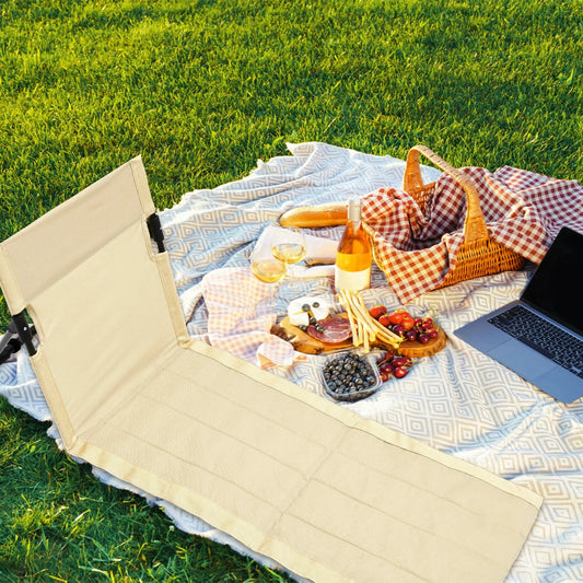 Foldable Camping Chair – Oxford Cloth Portable Outdoor Lazy Backrest Chair