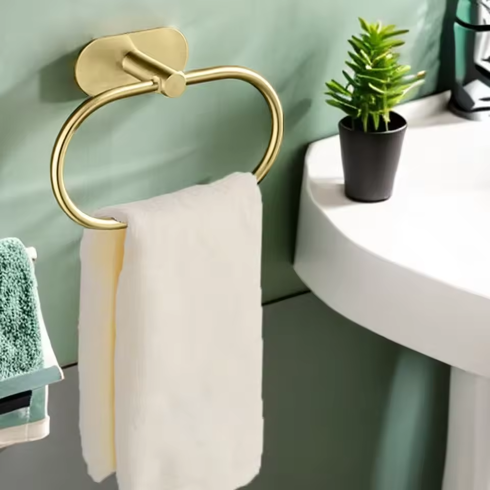 Self-Adhesive Bathroom Towel Holder