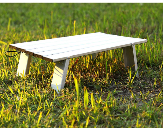 Ultralight Folding Camping Table – Portable Aluminum Roll-Up Outdoor Table