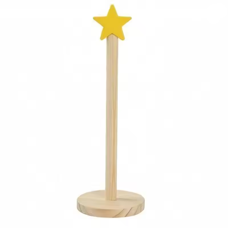 Wooden Toilet Paper Holder and Bathroom Tissue Hanger