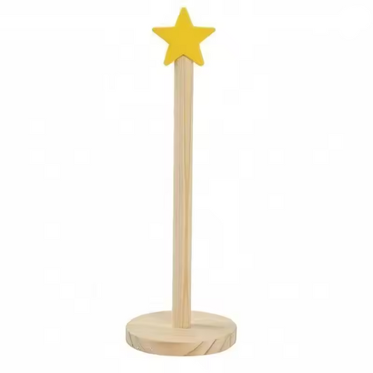 Wooden Toilet Paper Holder and Bathroom Tissue Hanger