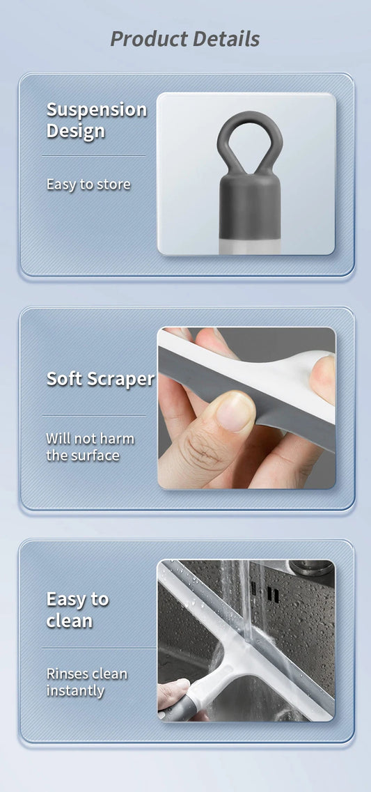 Wipe Surfaces Fast – Multi-Purpose Squeegee Bathrooms Shower