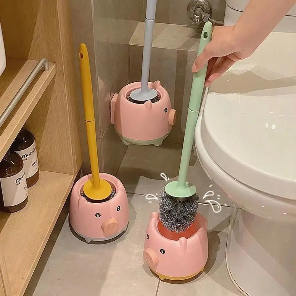 Make Cleaning Fun – Cute Toilet Brush Set