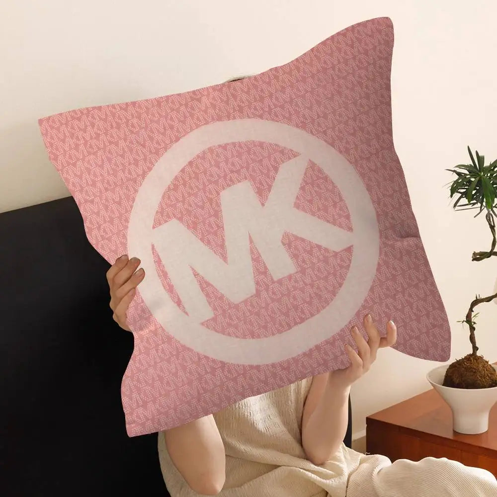 Fashion Designer Inspired Cushion Cover – Decorative Throw Pillow Case for Couch & Farmhouse Home Décor