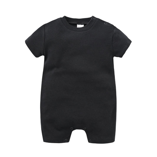 Newborn Cotton Baby Romper Set – Solid Unisex Onesies (1/3/4PCS)