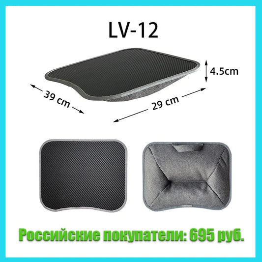 Multifunctional Laptop Desk with Cushion – Portable Lap Table with Mouse Pad