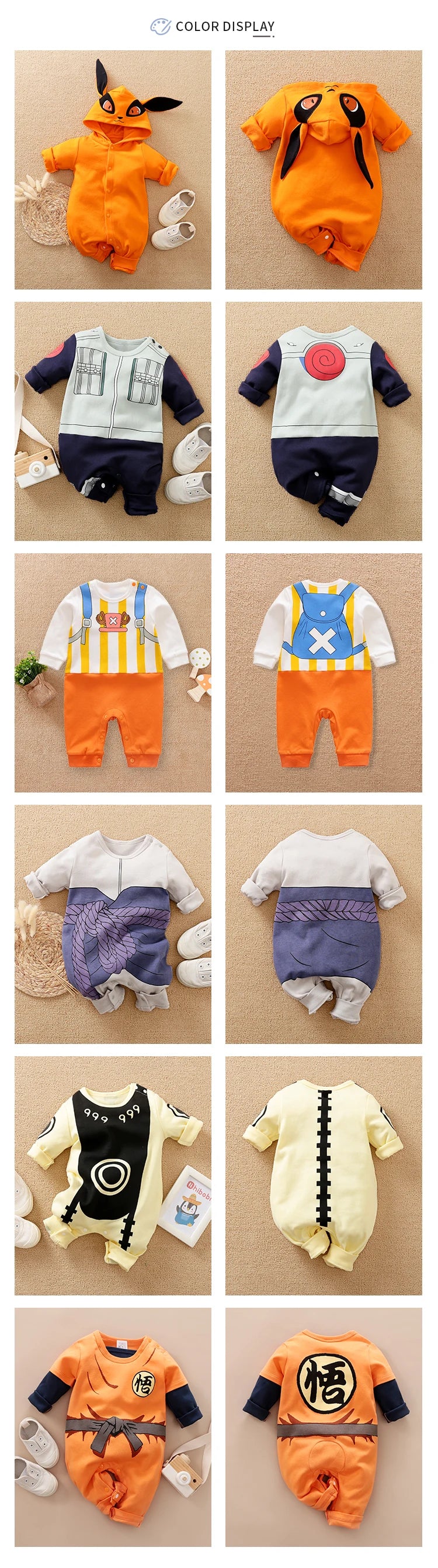 Anime Cape Style Baby Romper – Long Sleeve Cotton Bodysuit