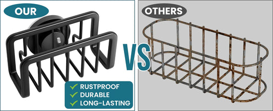 Stainless Steel Kitchen Organizer for Sponges, Rags & Wire Balls