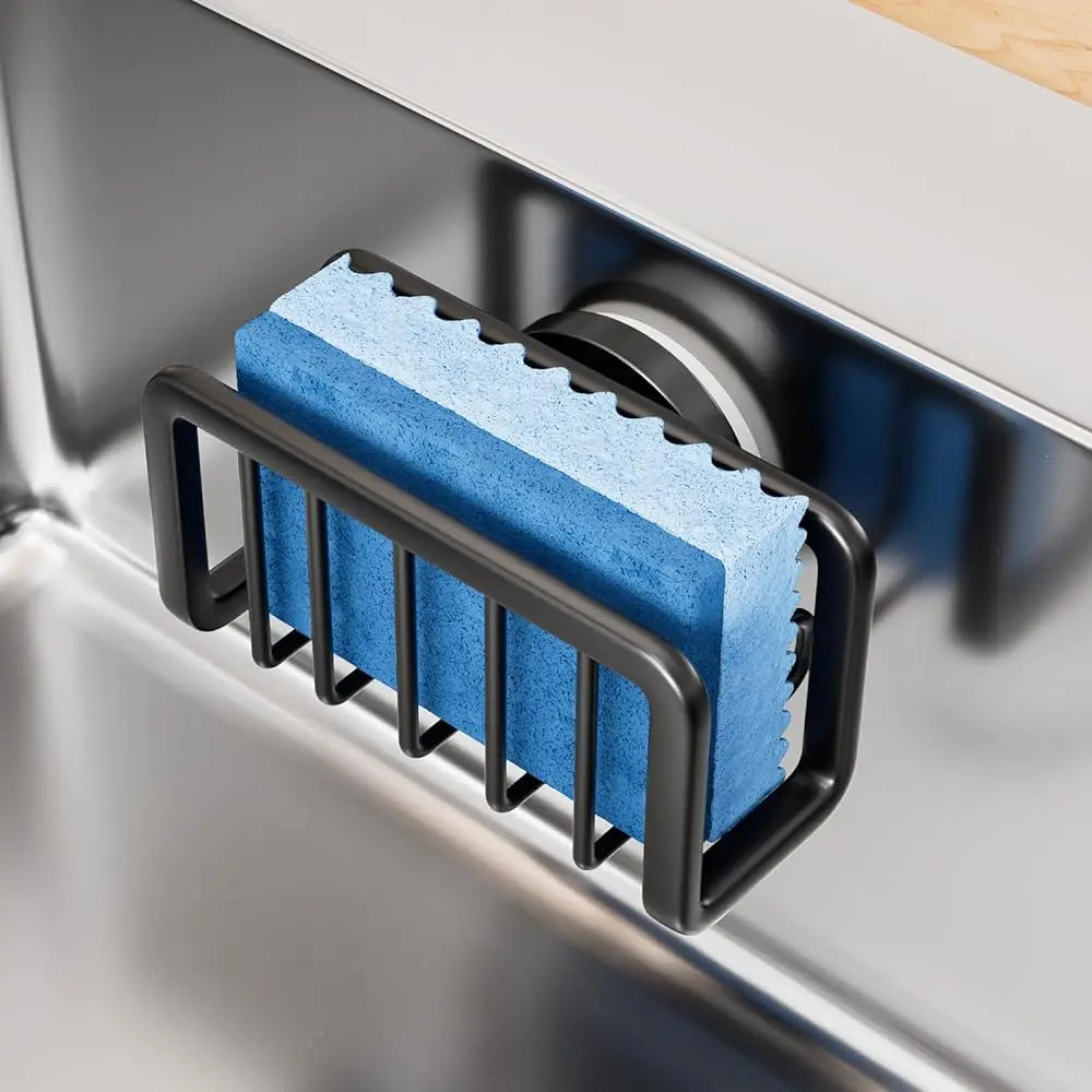 Stainless Steel Kitchen Organizer for Sponges, Rags & Wire Balls