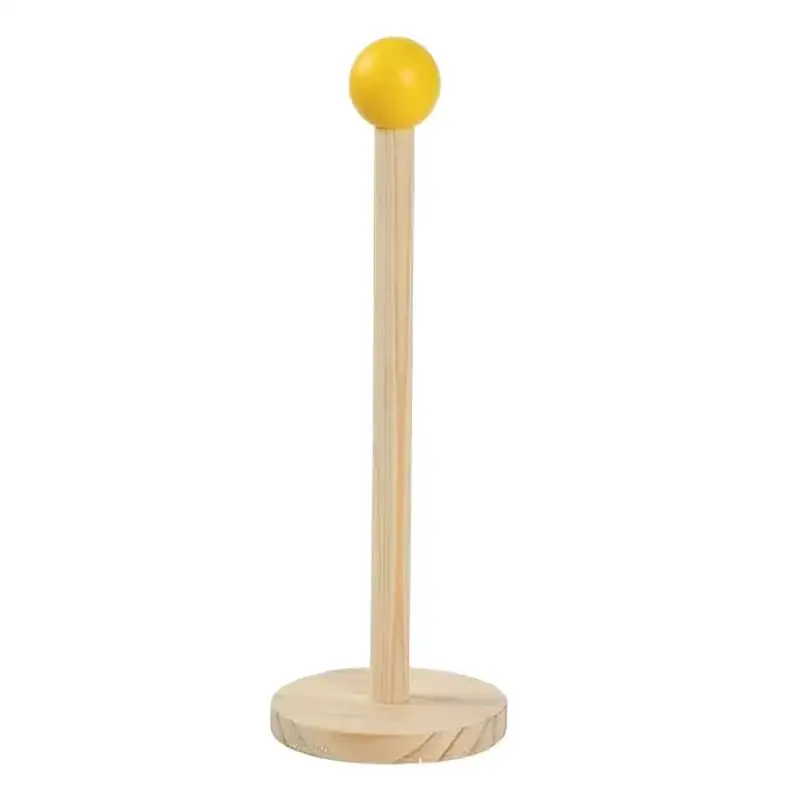 Wooden Toilet Paper Holder and Bathroom Tissue Hanger