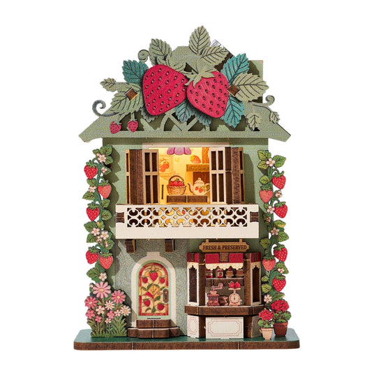 DIY 3D Fridge Magnet Puzzle – Mini House & Animal Dollhouse Model Kit