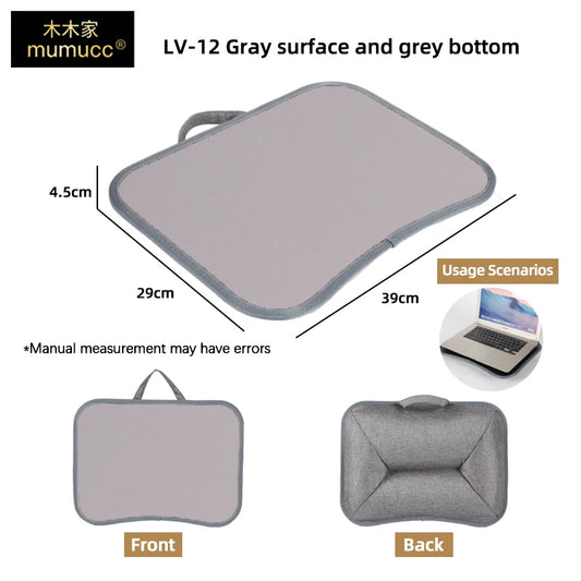Multifunctional Laptop Desk with Cushion – Portable Lap Table with Mouse Pad