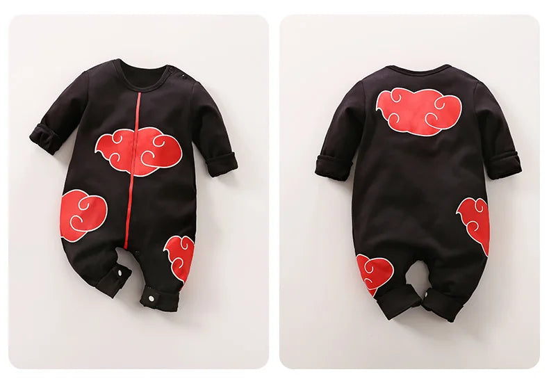 Anime Cape Style Baby Romper – Long Sleeve Cotton Bodysuit