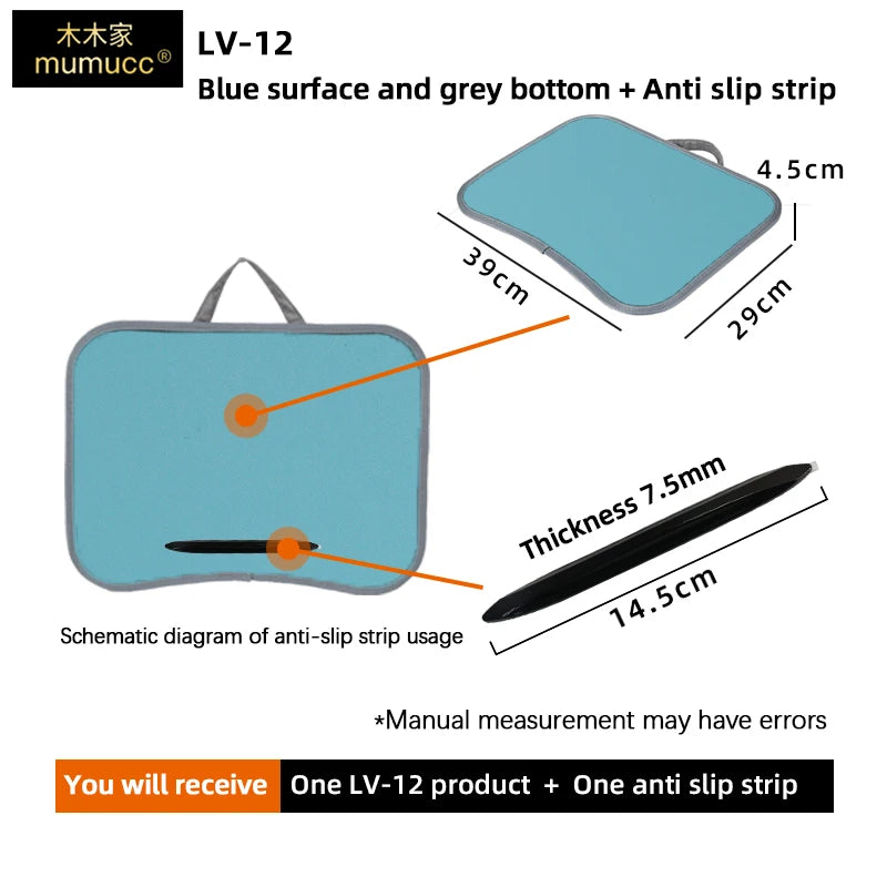 Multifunctional Laptop Desk with Cushion – Portable Lap Table with Mouse Pad