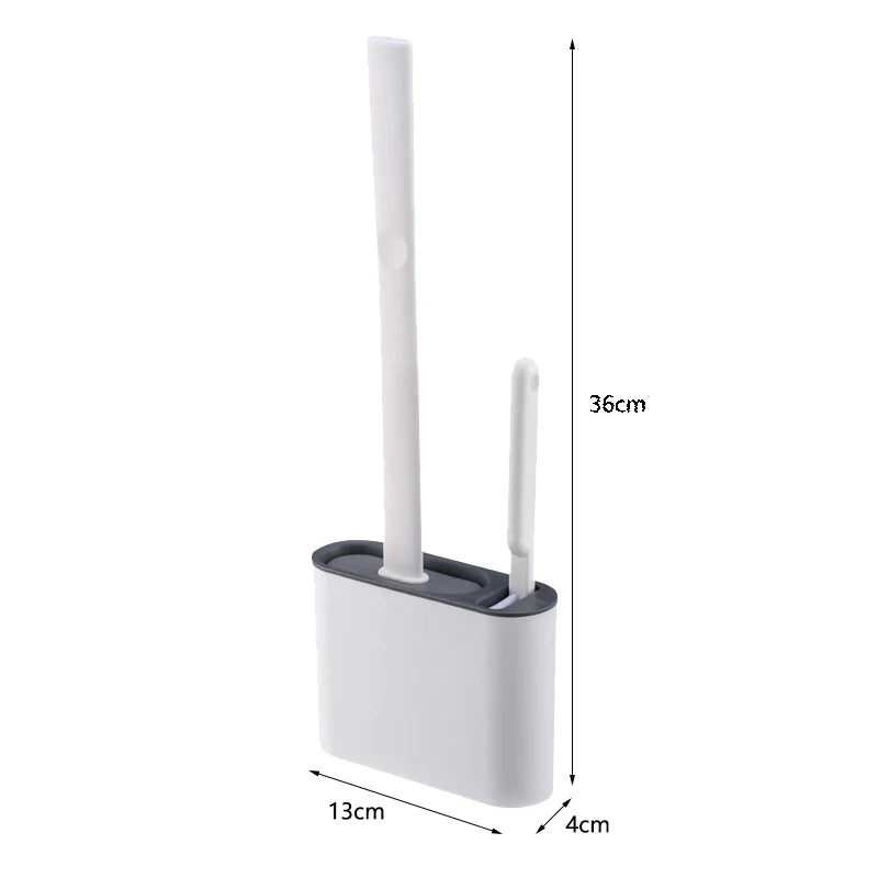 Long Handle Cleaning Soft Wall  Hanging Toilet Brush with Holder