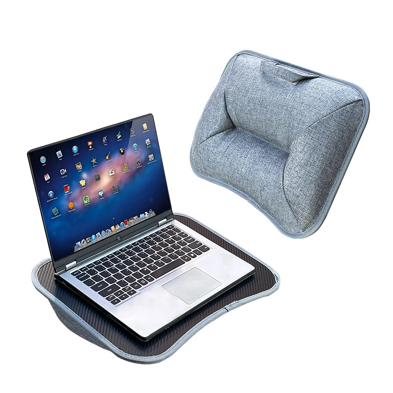Multifunctional Laptop Desk with Cushion – Portable Lap Table with Mouse Pad