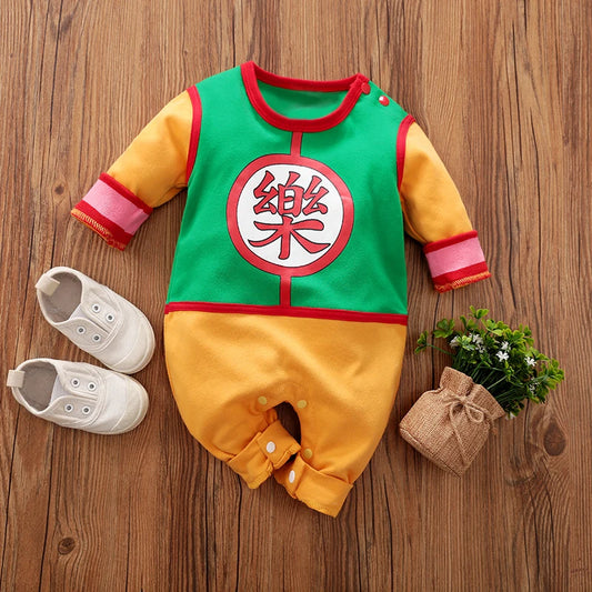 Anime Cape Style Baby Romper – Long Sleeve Cotton Bodysuit