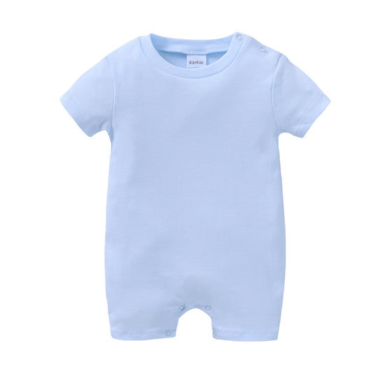 Newborn Cotton Baby Romper Set – Solid Unisex Onesies (1/3/4PCS)