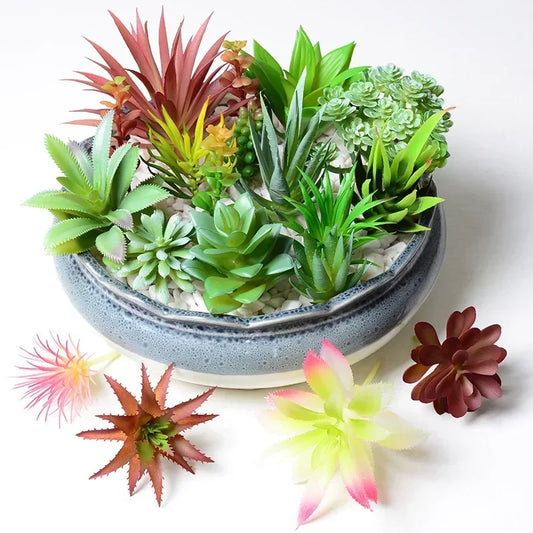 High Quality Artificial Succulent Plant – Realistic PVC Faux Greenery for Home & Office Décor