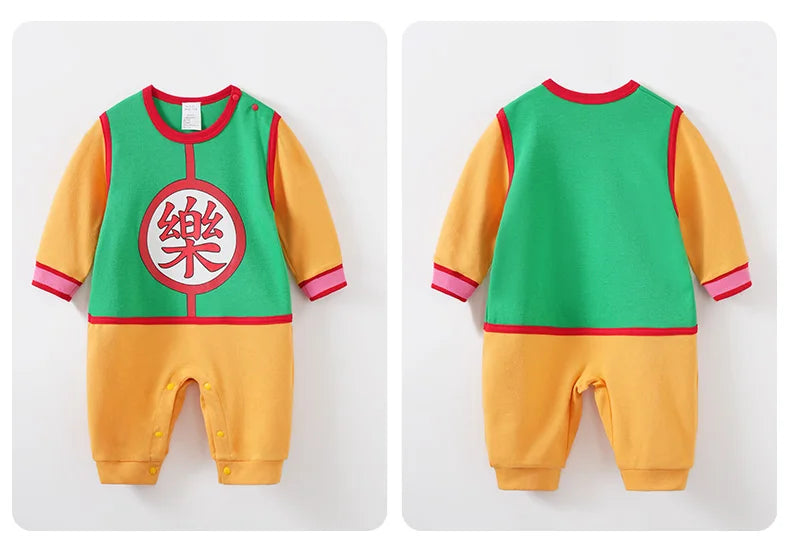 Anime Cape Style Baby Romper – Long Sleeve Cotton Bodysuit
