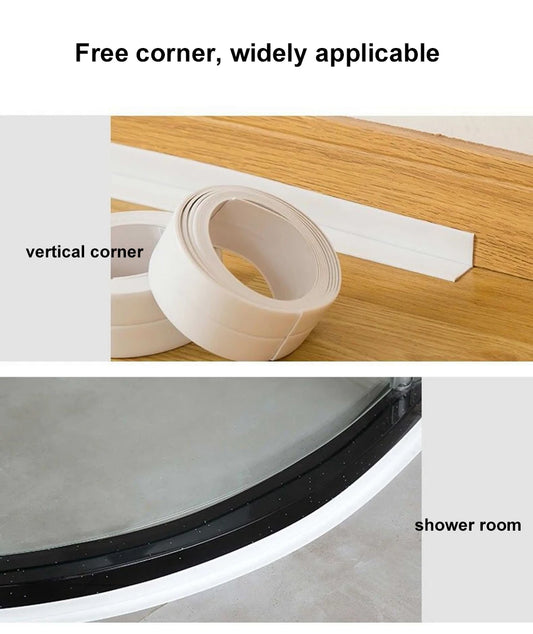 Waterproof Bath Caulk Tape 3.2M Toilet Sealing Strip Tape for Kitchen & Bathroom Edges