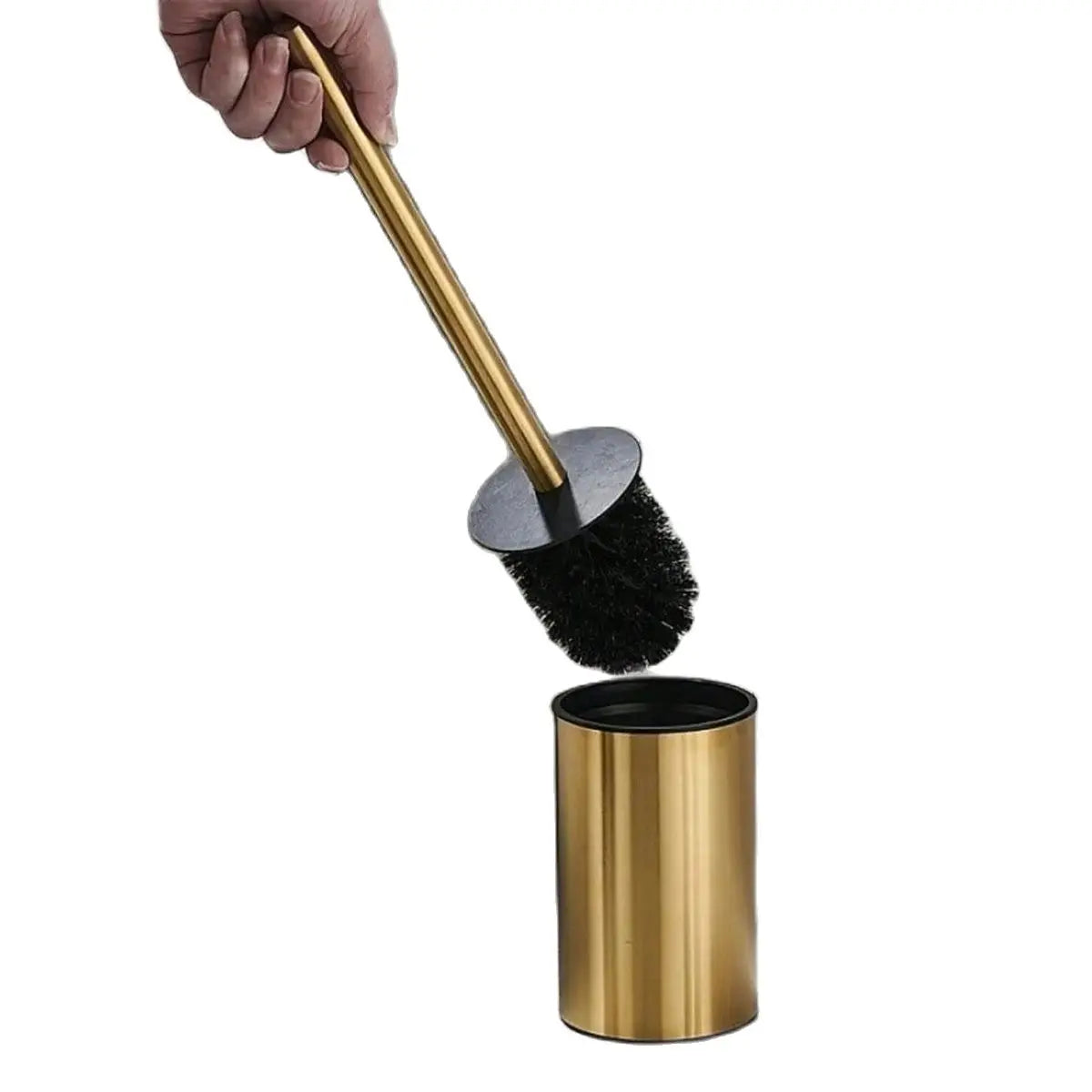 Add Luxury Clean – Golden Toilet Brush Set