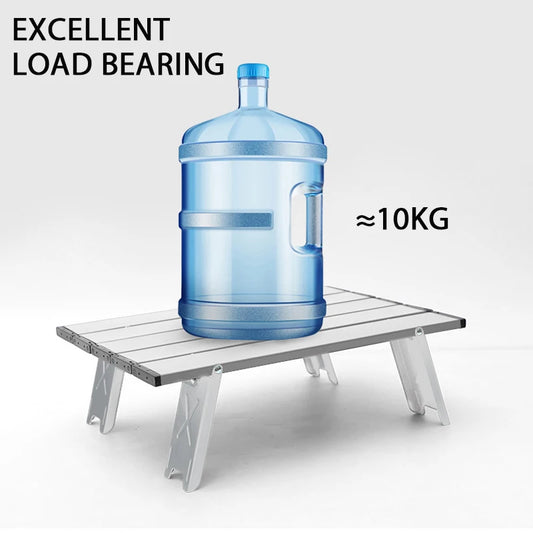 Ultralight Folding Camping Table – Portable Aluminum Roll-Up Outdoor Table