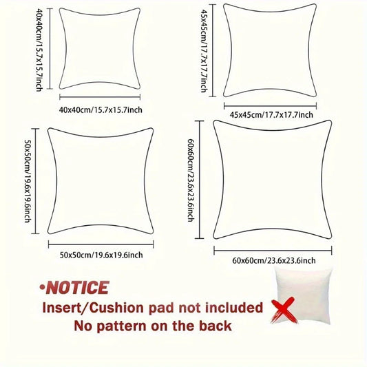 Modern Plant Abstract Cushion Cover – Washable Decorative Throw Pillow Cover for Sofa & Bedroom