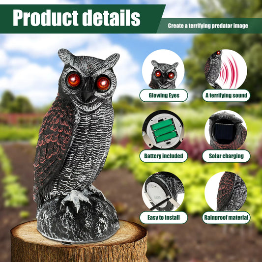 Scare Birds Away – Solar Owl Deterrent